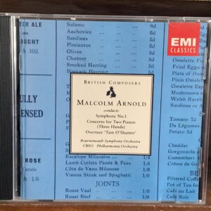 Malcolm Arnold conducts Arnold (Symphony No. 1, Concerto for Two Pianos)