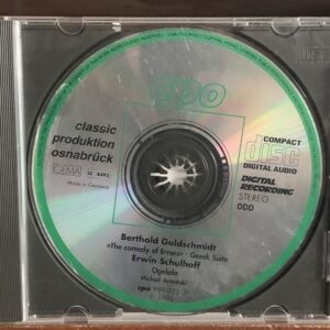 Goldschmidt: The Comedy of Errors / Schulhoff: Ogelala