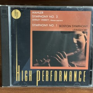 Mahler - Symphonies Nos. 1 & 3 (Leinsdorf / High Performance)