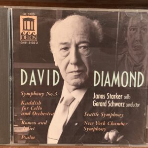 David Diamond - Symphony No. 3 / Kaddish for Cello (Delos)